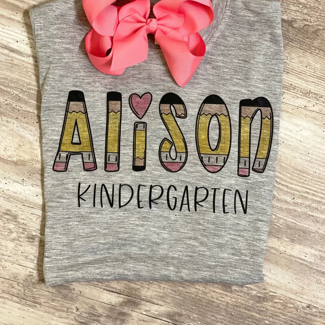 Pencil Font Tee