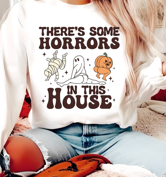 Horrors in this house Halloween Tee/Crew