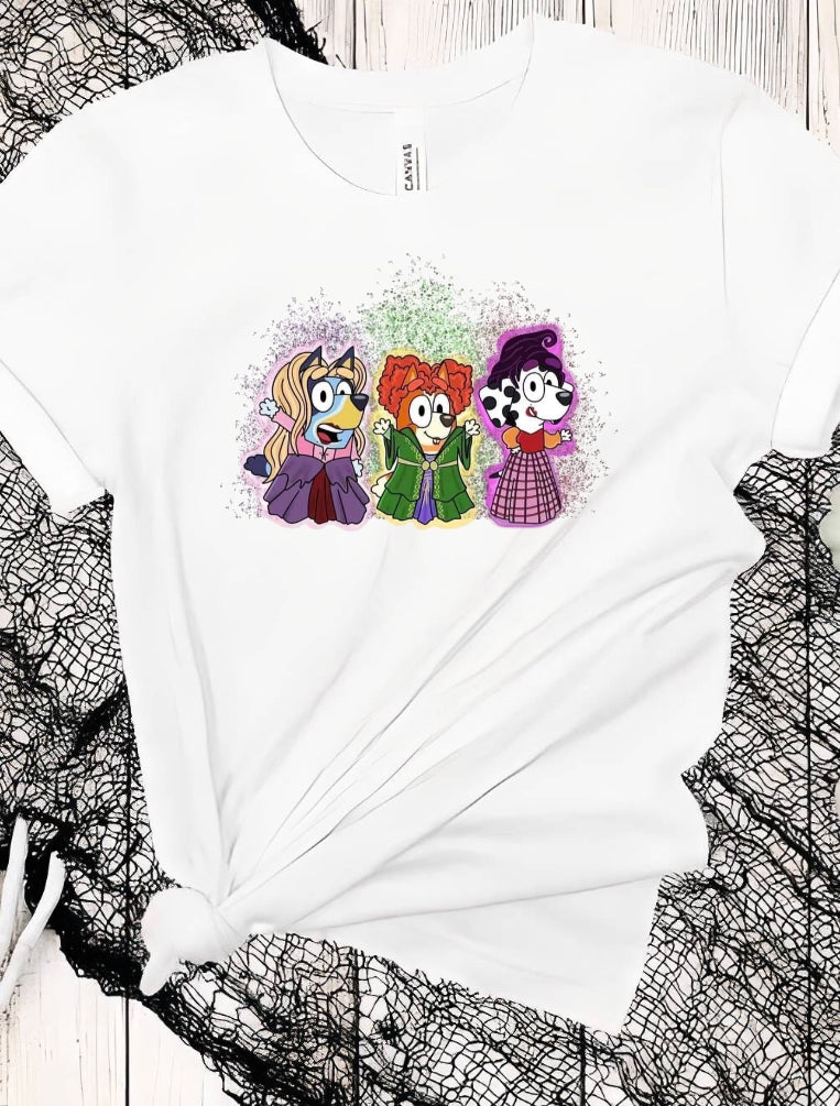 Bluey Sisters Halloween Tee/Crew