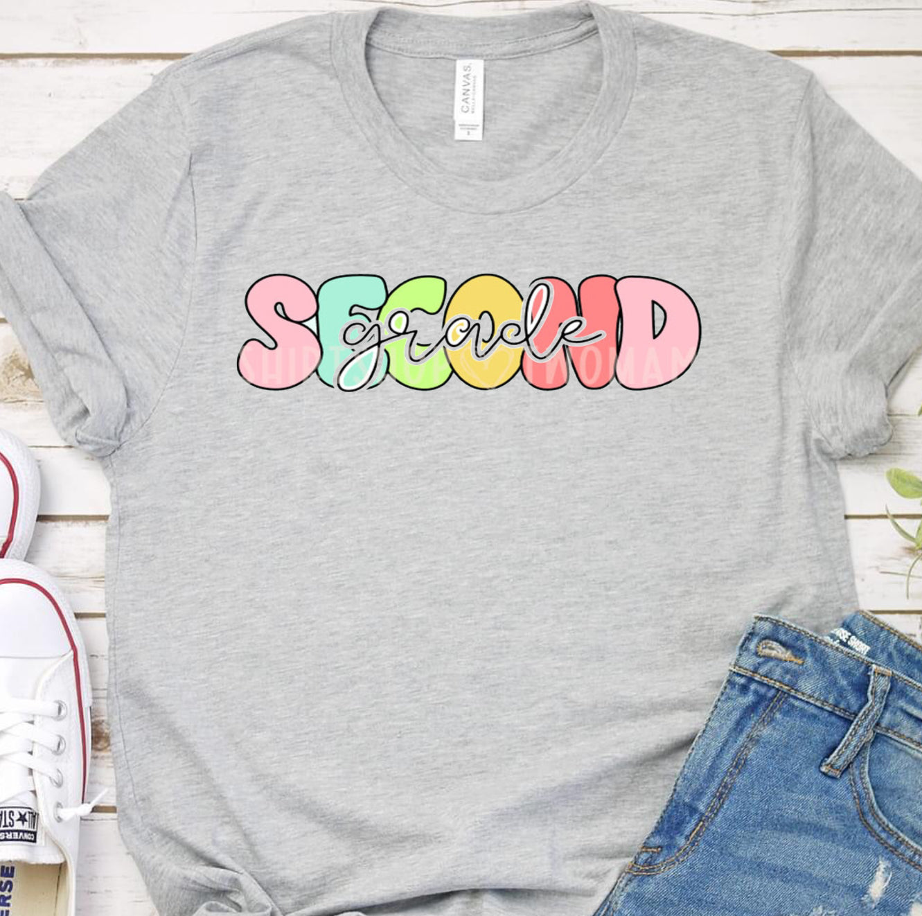 Grade Bubble Letter Tee